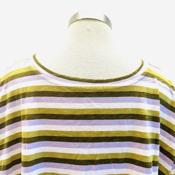 NWT SONOMA Women Long Sleeve Pullover Striped The Everyday Tee Shirt Top Size 5X - Picture 8 of 11